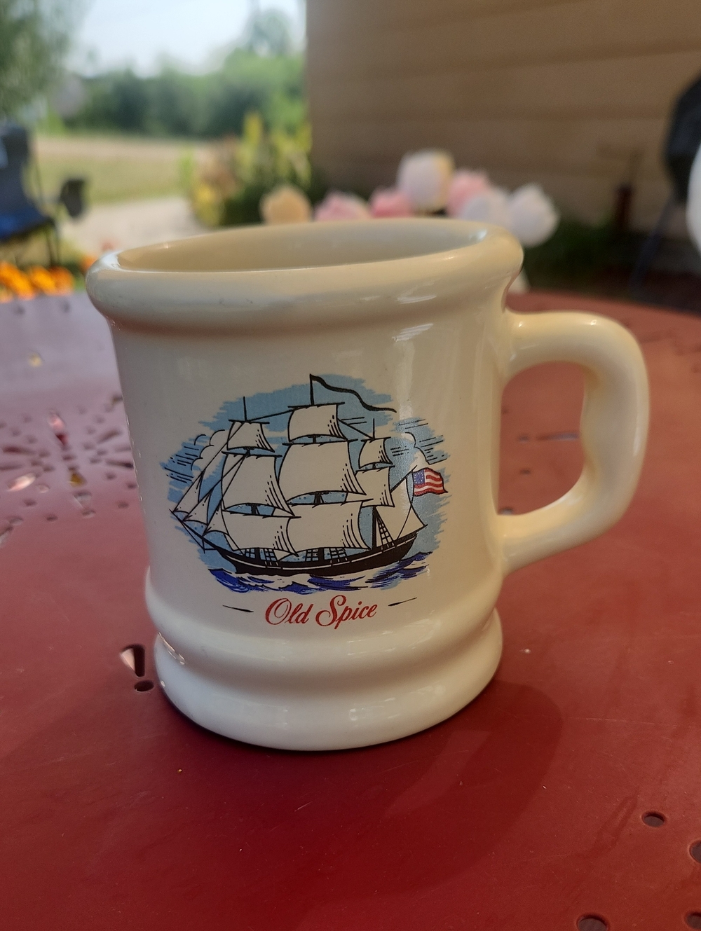 Vintage Old Spice Shaving Mug Grand Turk D Handle
